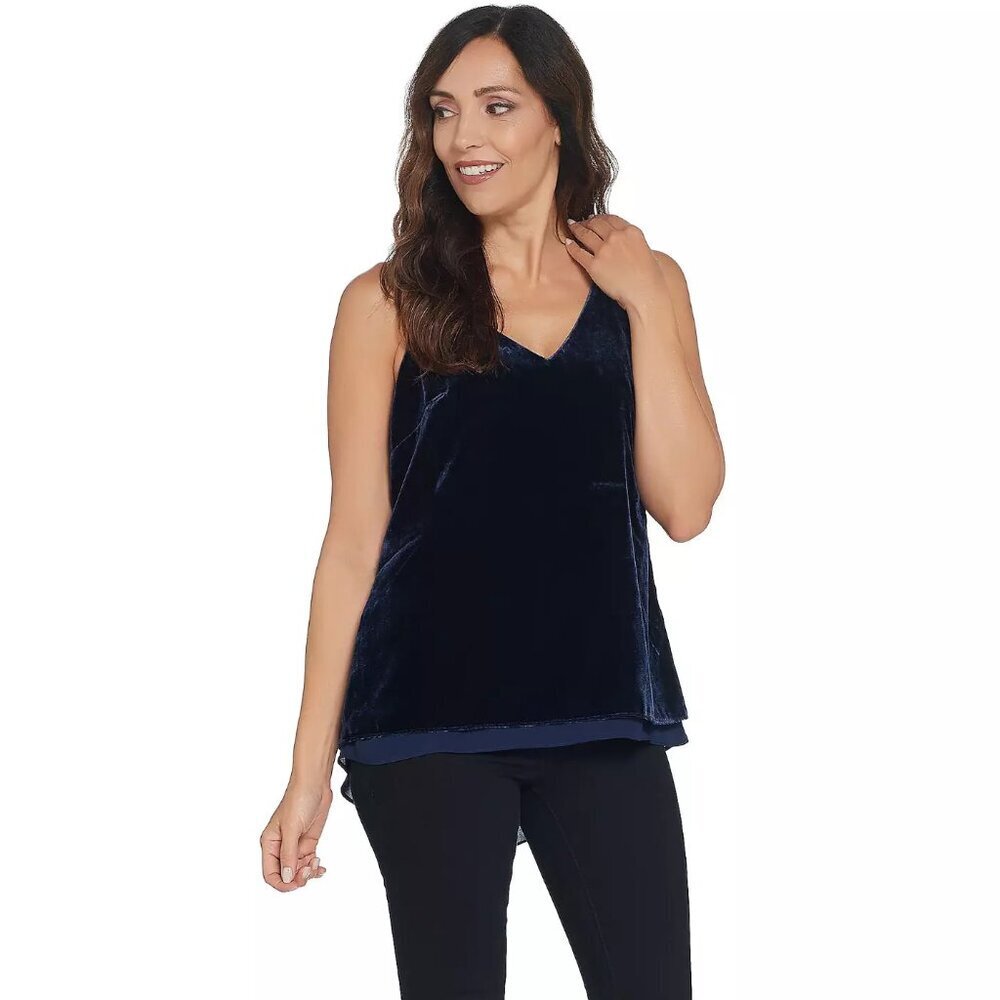 NWOT Lisa Rinna Collection Velvet Tank Size XL (US Women's 18-20)